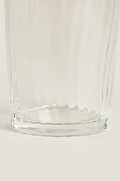 GLASS TUMBLER WITH LINES