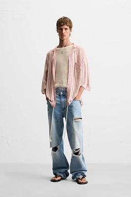 CHEMISE EN MAILLE JACQUARD