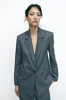 BLAZER DROIT À ÉPAULETTES