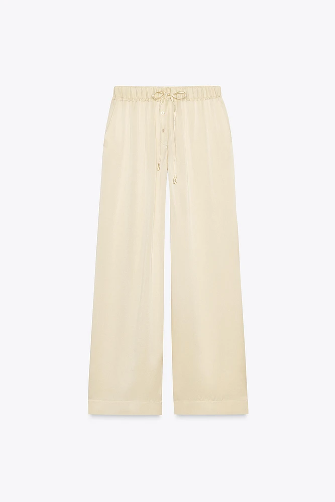 PANTALON PYJAMA EN SOIE 100 % ZW COLLECTION