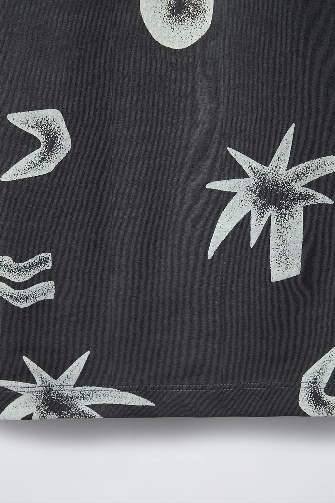 T-SHIRT SANS MANCHES PALMIERS