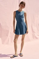 TRF GODET DENIM DRESS