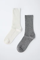 TWO PACK OF RIB SOCKS