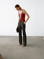 Ribbed crop top