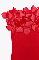 ROBE MIDI FLEURS EN MAILLE