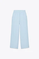 PANTALON LARGE EFFET PLISSÉ