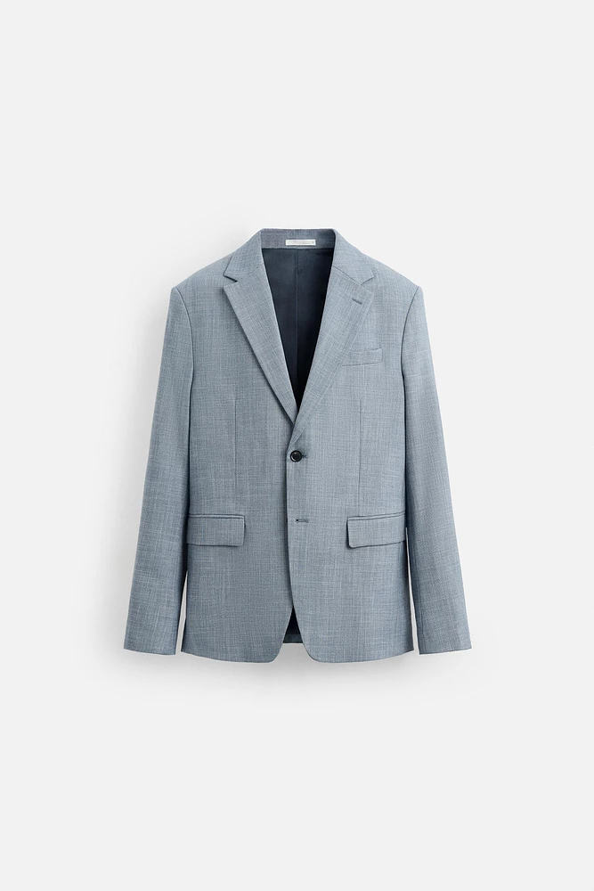 TEXTURED SUIT BLAZER