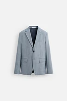 TEXTURED SUIT BLAZER