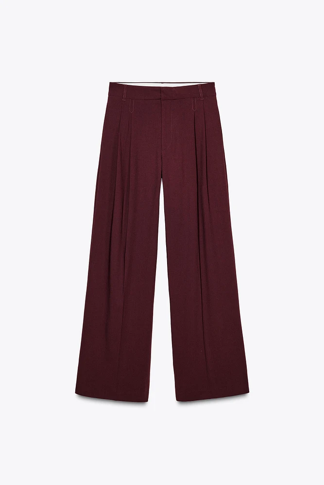 PANTALON À DOUBLE PLIS