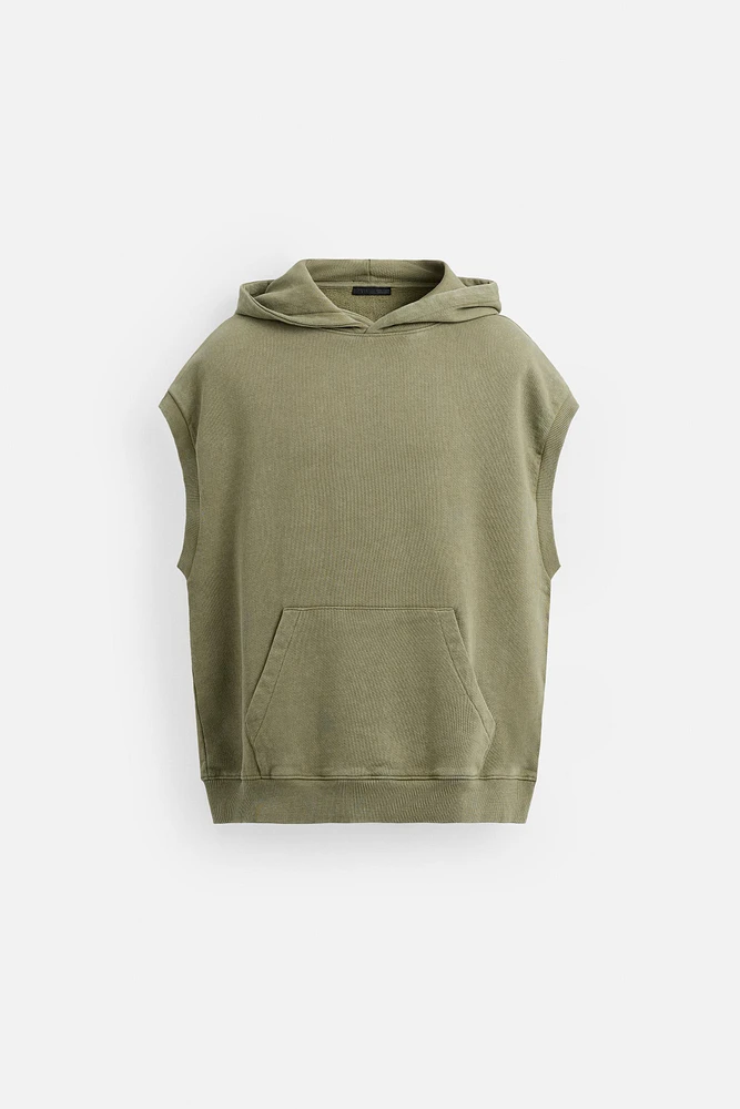 WASHED HOODIE SWEATSHIRT