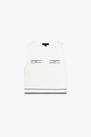 TRIM KNIT TOP