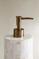 MOTHER-OF-PEARL-EFFECT SOAP DISPENSER