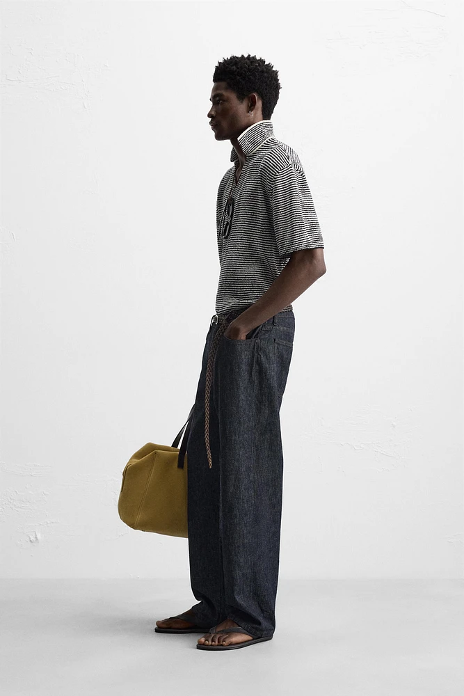 POLO EN MAILLE RAYURES