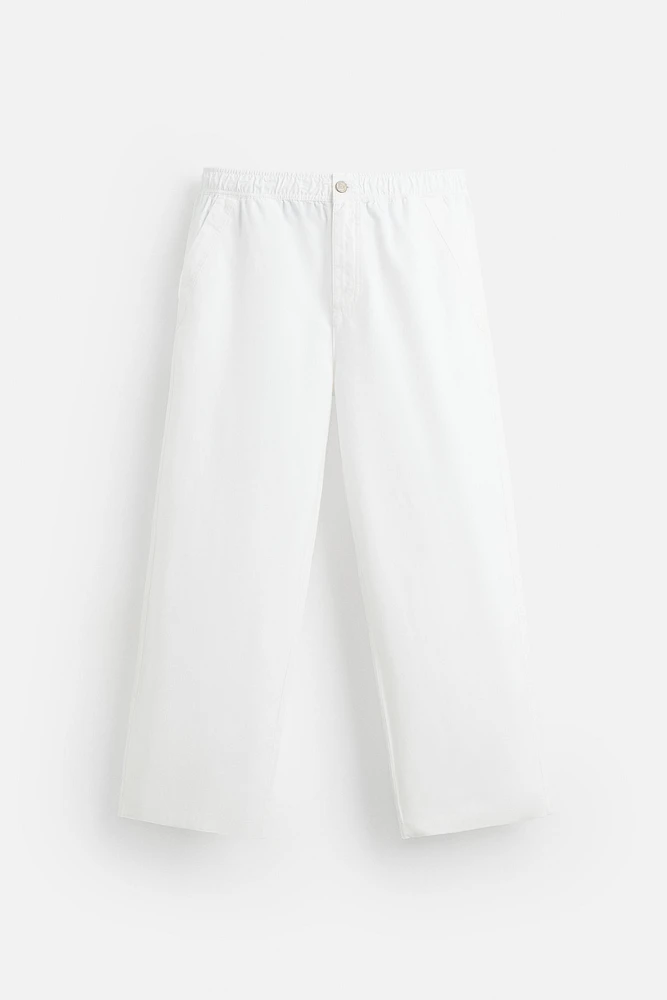 PANTALON CANVAS DÉLAVÉ