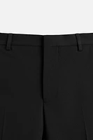 WOOL BLEND TUXEDO SUIT PANTS
