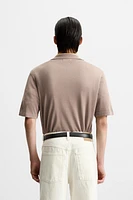 VISCOSE KNIT POLO SHIRT