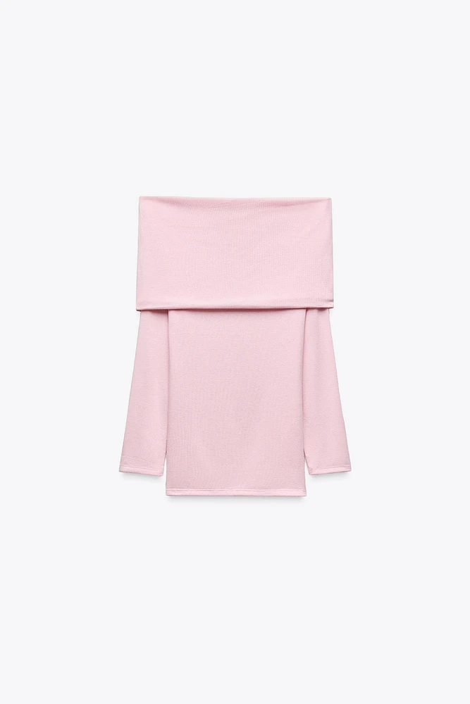 SOFT DRAPED OFF-THE-SHOULDER TOP