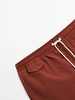 Short de bain uni regular ft