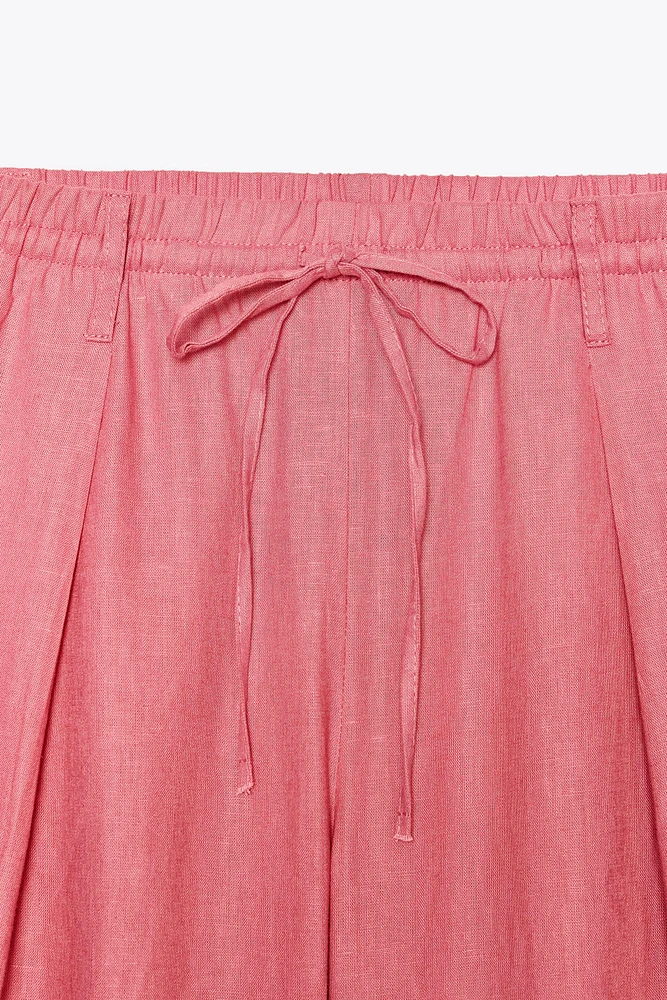 LINEN PALAZZO PANTS