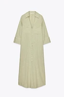LINEN SHIRT DRESS