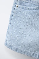 RIPPED DENIM SHORTS