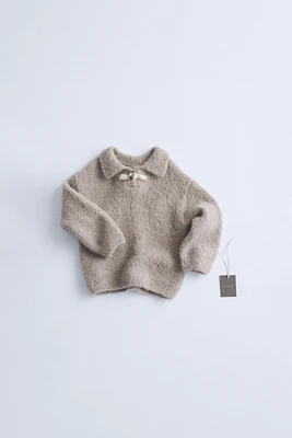 TIMELESZ - WOOL AND ALPACA BLEND BOUCLÉ SWEATER