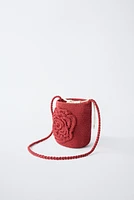 FLOWER CROCHET CROSSBODY BAG
