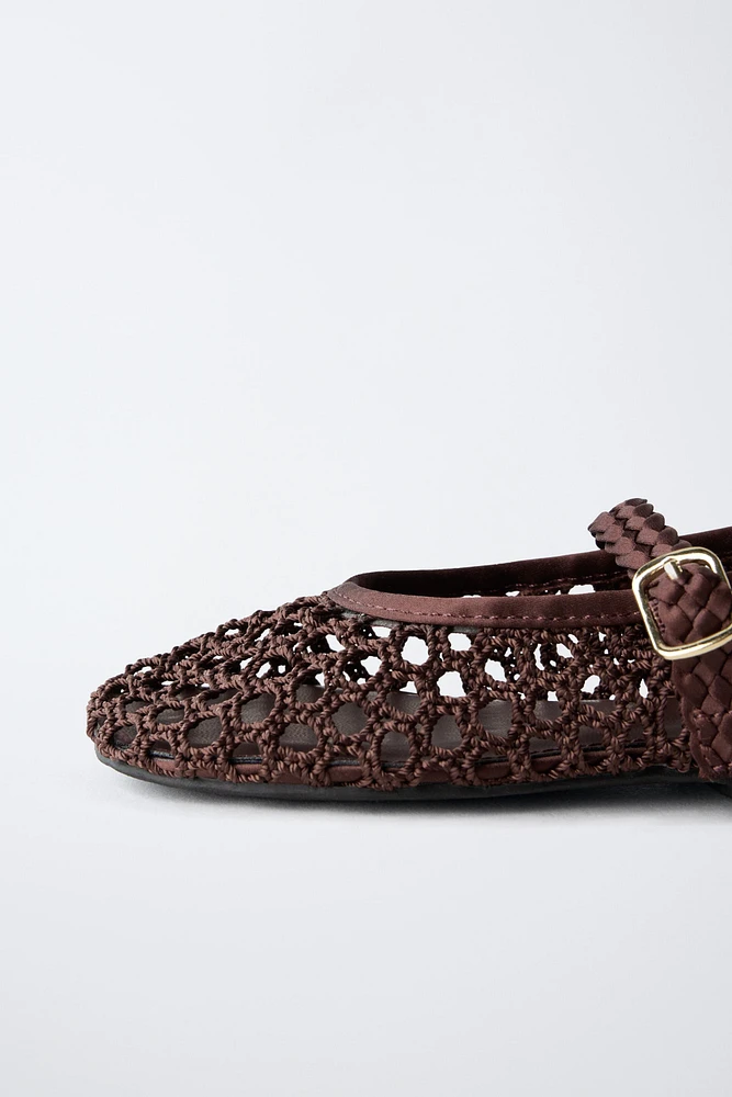 OPENWORK BALLET FLATS