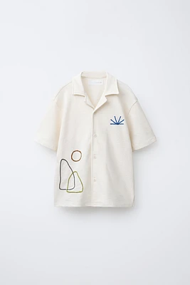 EMBROIDERED TERRY SHIRT