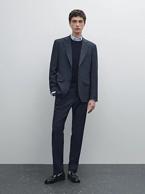 Veste de costume en laine mélangée