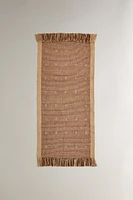 JUTE AREA RUG WITH DIAMONDS