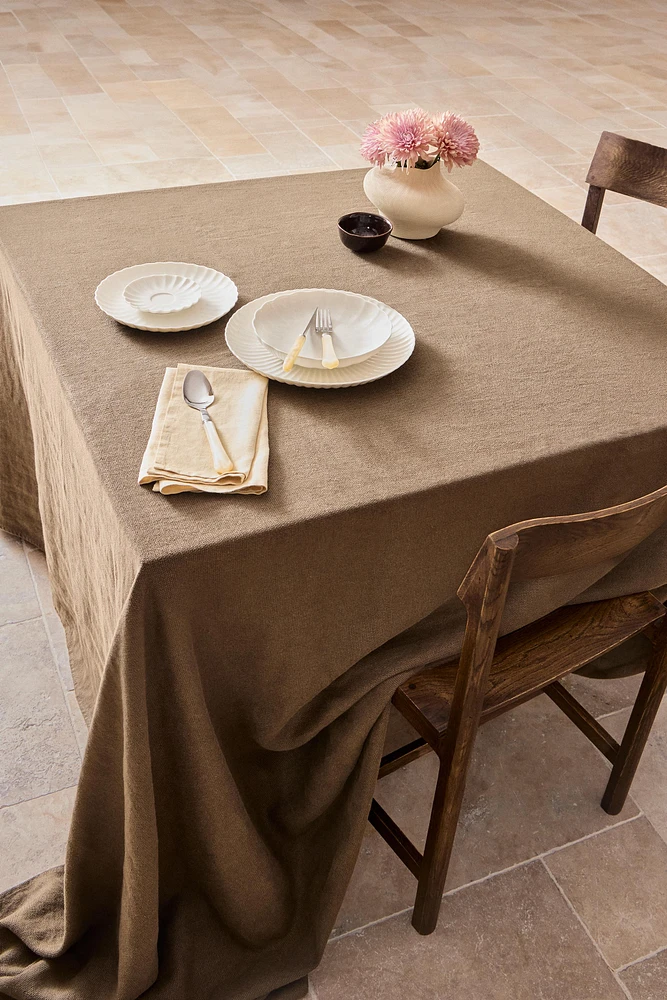 THICK LINEN TABLECLOTH