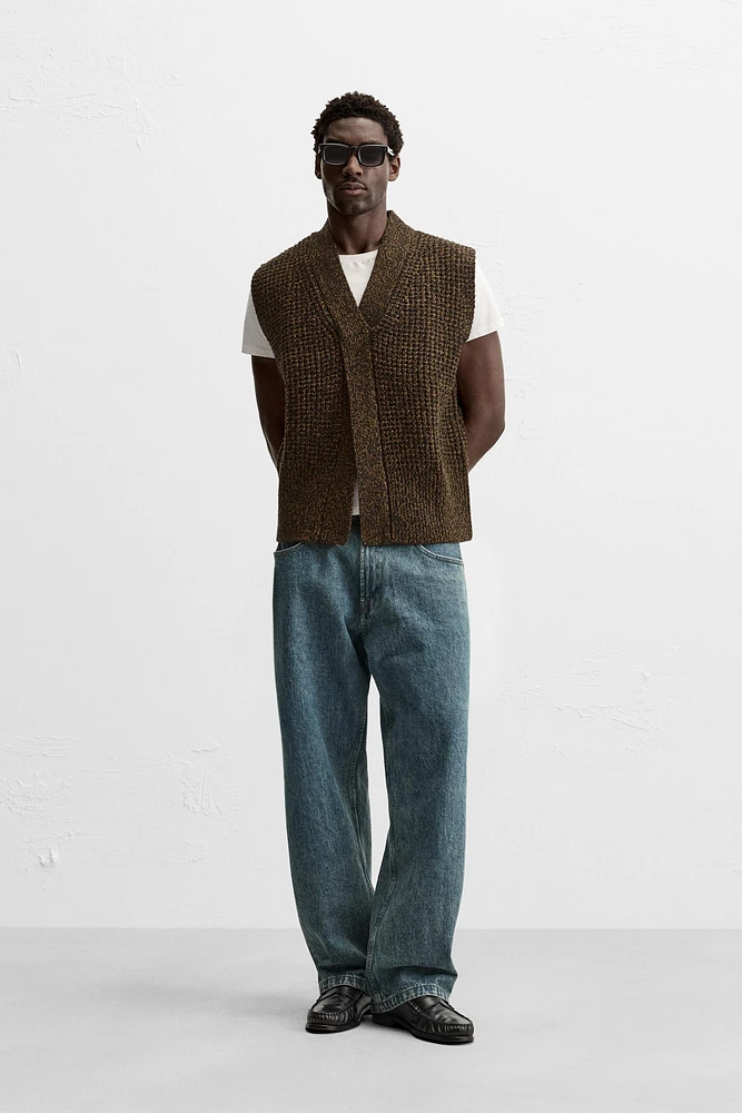 100% WOOL KNIT VEST