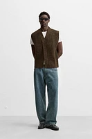 100% WOOL KNIT VEST