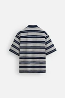 STRIPED RELAXED FIT POLO SHIRT
