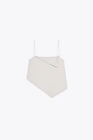 TOP ASYMÉTRIQUE CRÊPE