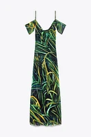 PRINTED TULLE DRESS