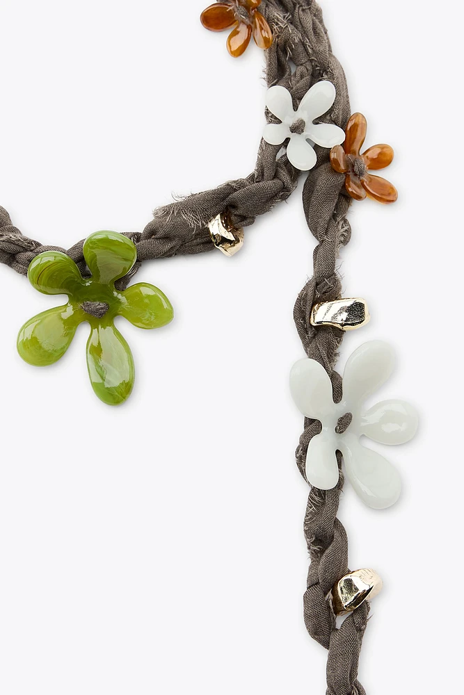 CEINTURE LACET FLEURS FANTAISIE