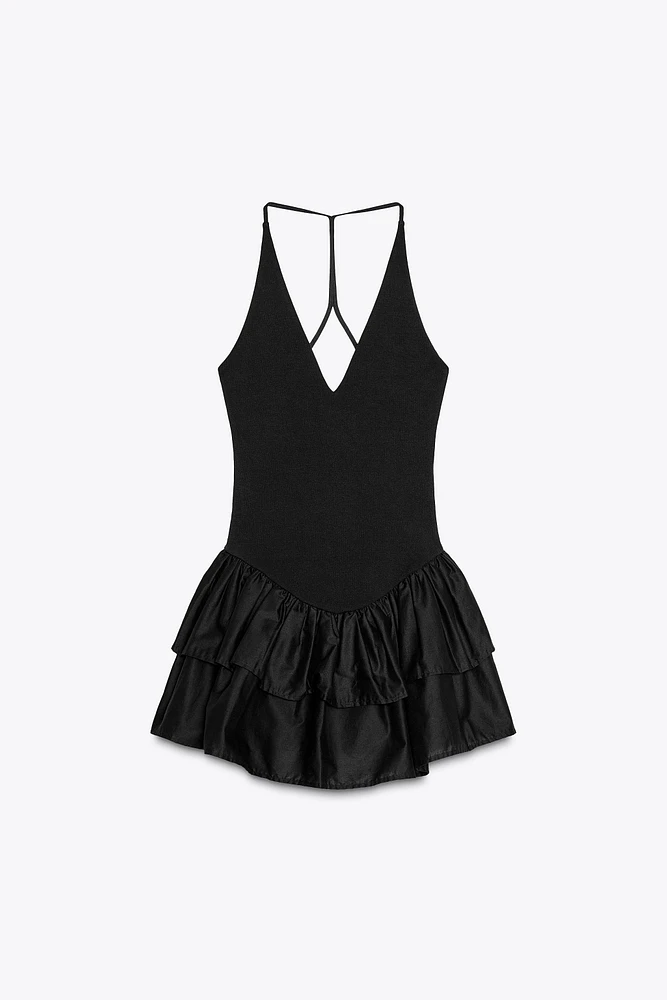 COMBINATION HALTER DRESS