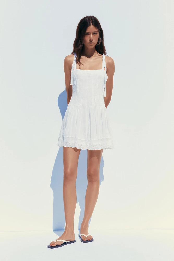 ROBE COURTE EN POPELINE