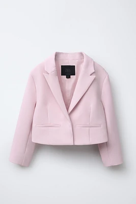 CROPPED BLAZER WITH BOW