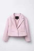 CROPPED BLAZER WITH BOW