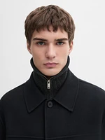 Double-layer wool jacket