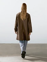 Cotton blend trench coat