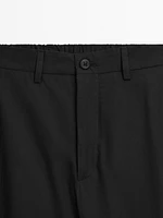 100% cotton jogger fit trousers