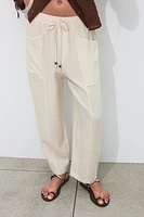 PANTALON RUSTIQUE À TAILLE ÉLASTIQUE