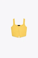 BASIC KNIT CROP TOP