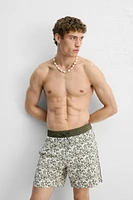 MAILLOT DE BAIN LONG À IMPRIMÉ CACHEMIRE