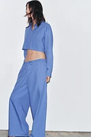 CROPPED POPLIN SHIRT