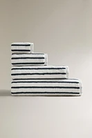 SERVIETTE DE BAIN RAYURES GRAMMAGE ÉLEVÉ